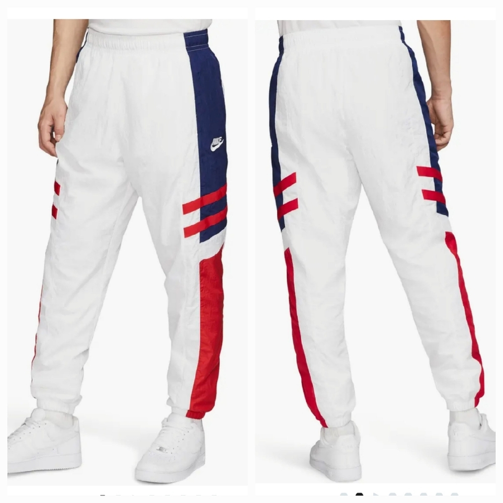 Nike Reissue Nylon Track Pants White Blue University Red XXL